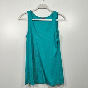 Lilla P Teal Tank Top Sleeveless Casual Basic Women's Apparel Medium‎